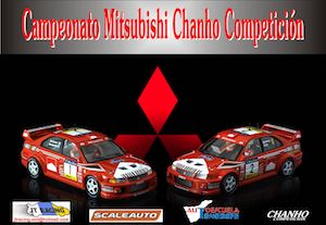 Campeonato Mitsubishi Evo V & VI Scaleauto 1/32