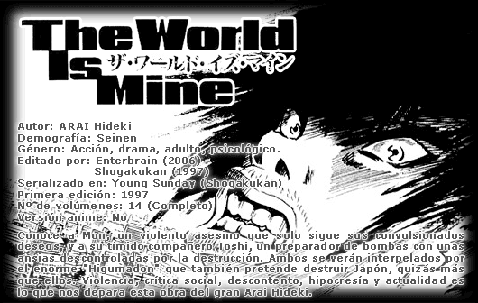 Araña Fansub - The World is Mine [ARAI Hideki] - Descarga de proyectos
